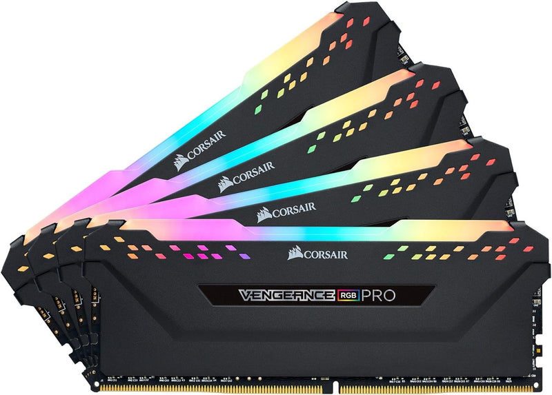 Corsair Vengeance RGB PRO 32GB (4x8GB) DDR4 3200MHz C16 XMP 2.0 Enthusiast RGB LED-Beleuchtung Speic