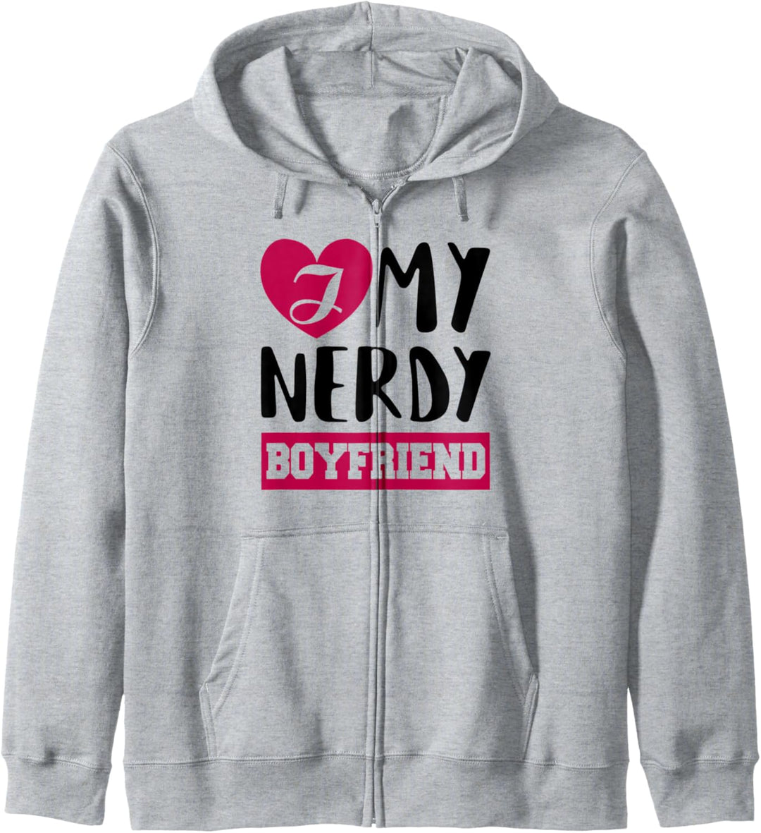 I Love My Nerdy Boyfriend Valentines Day Matching Kapuzenjacke