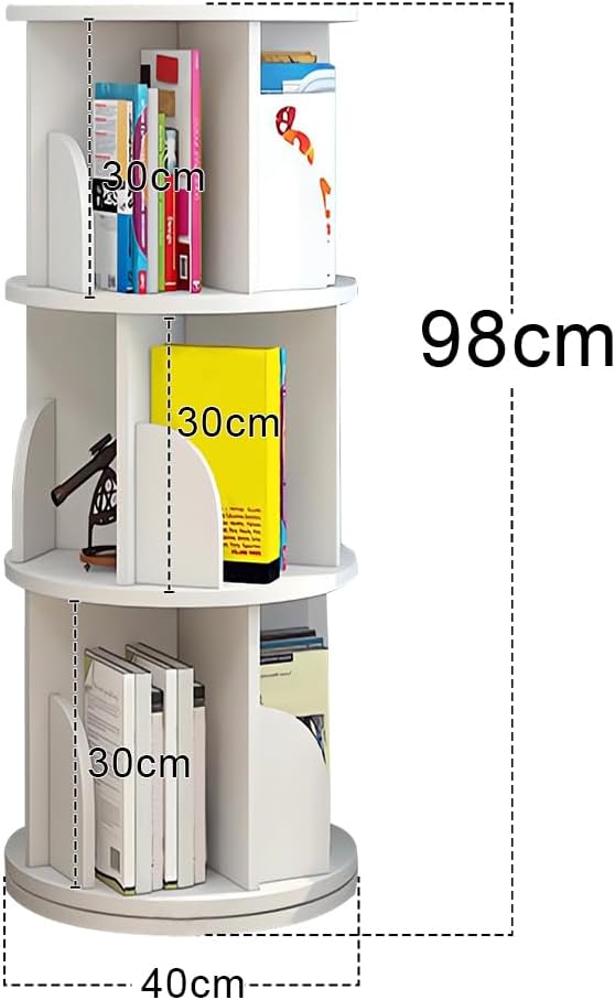 homewell Kinder Bücherregal aus MDF, 4 Fächer Bücherständer für Kinderzimmer, Bücherregal Aufbewahru