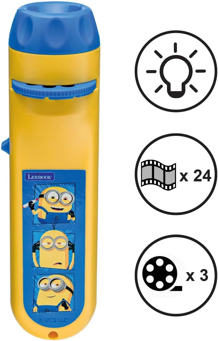 Lexibook, Ich - Einfach unverbesserlich, Minions-Geschichtenprojektor und Taschenlampe, Projiziert 2