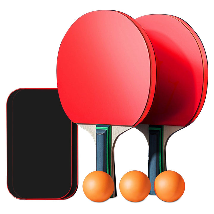 Tischtennisschläger, tragbares Tischtennis-Set, 2 Tischtennisschläger + 3 Tischtennisbälle + Tischte