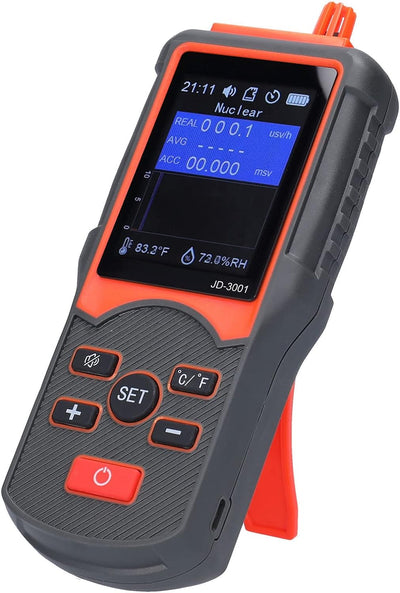 JD‑3001 Nuklearer Strahlungsdetektor Geigerzähler Kontaminationsmonitor Tragbares Outdoor-Dosimeter