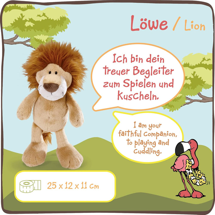 NICI 48390 Kuscheltier 25 cm Plüschtier für Mädchen, Jungen & Babys – Flauschiger Stofftier Löwe zum