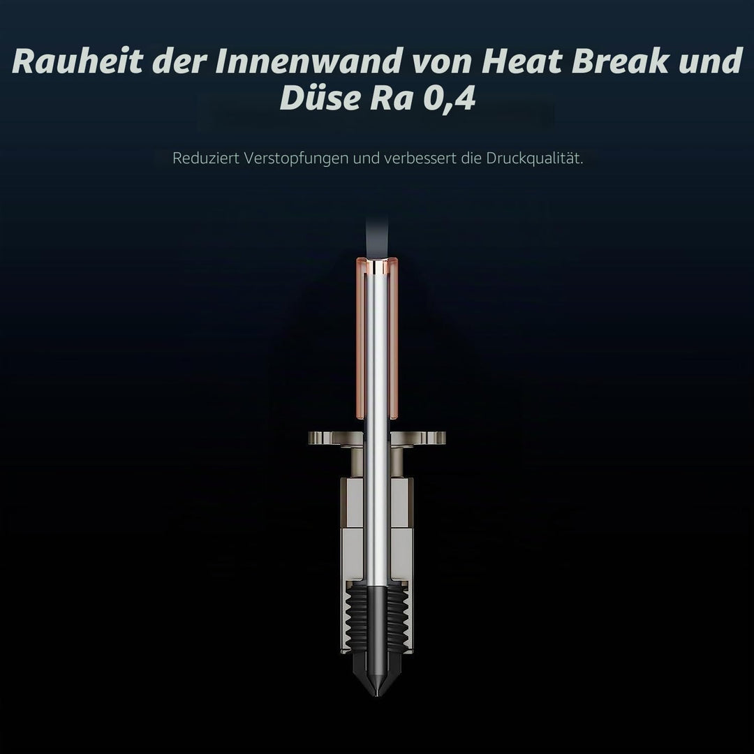 Upgrade TZ2.0 Bimetall Heatbreak Hotend w/überzogener Kupfer Heizblock Silikon Socke Hohe Temperatur