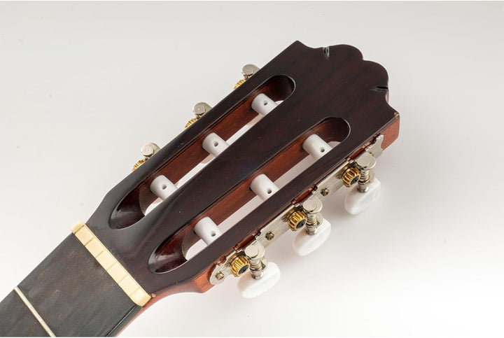 Musiclily Pro 3 auf einer Platte Mechaniken Set für Konzertgitarre,Nickel Ovaler Knopf Ovale Knöpfe,