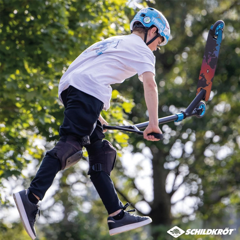 Schildkröt Stunt Scooter Untwist, wertiger Stuntscooter mit Alu-Felge, 100 mm PU Räder, für tolle Tr