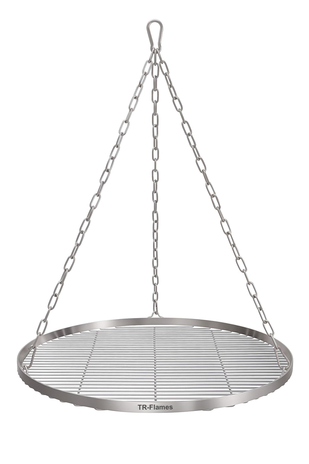 60cm Edelstahl Grillrost Mit Kette Ø4, Schwenkgrill, BBQ, Camping, Outdoor Grillzubehör 60 cm, 60 cm