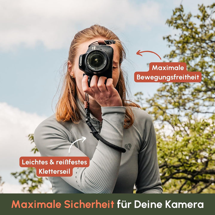 C-Rope Kamera Handschlaufe The Loop aus Kletter-Seil mit Schnellverschluss (Kameragurt handgefertigt