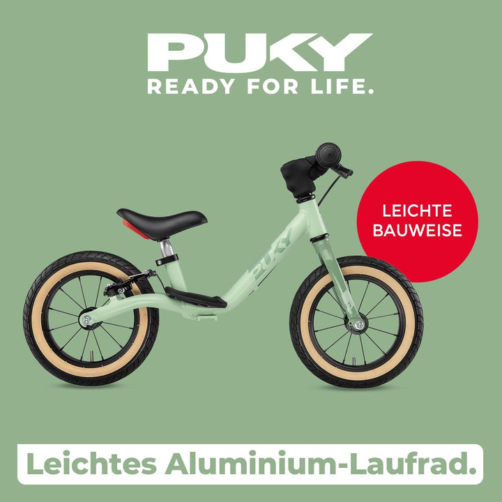 PUKY LR Light BR Laufrad Grün | Ultra-Leicht mit 3,60 kg | Sicherheitslenkergriffe &amp; V-Brake | Anpas