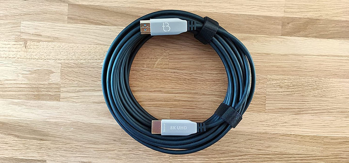 8K HDMI Fibre Optic Cable 10M HDMI 2.1 48Gbps 8K @ 60Hz 4K @ 120Hz Dynamic HDR/eARC/HDCP 2.2/3D Slim