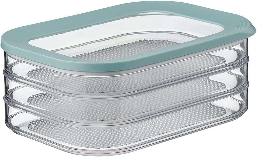 Mepal – Käse- und Wurstdosen-Set Meat and Cheese Nordic Green – Modula Vorratsdosen Set mit Deckel –