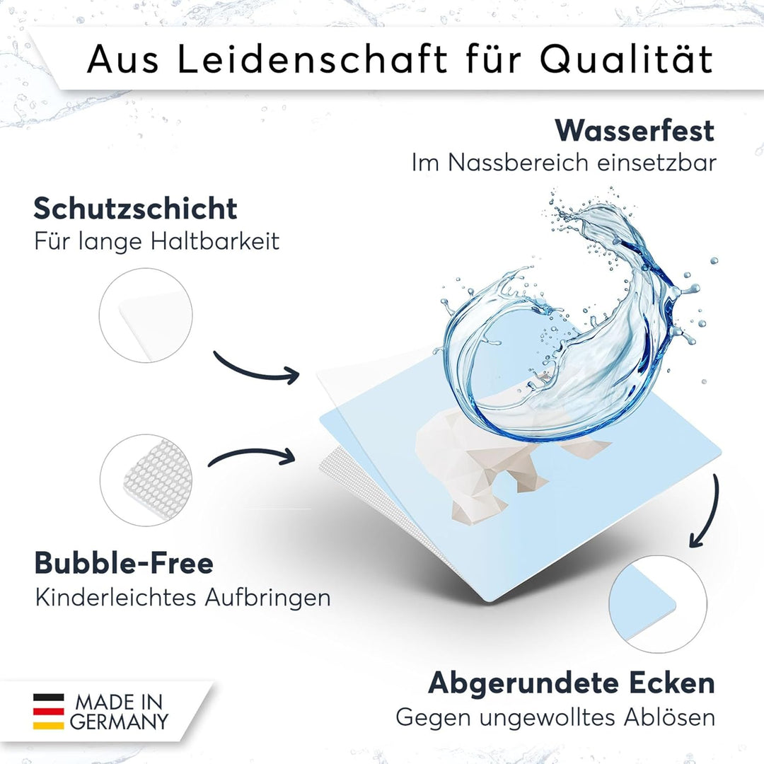 CREATISTO Mosaik Klebefliesen Stickerfliesen Fliesenfolie - Klebefolie Aufkleber für Wand-Fliesen I