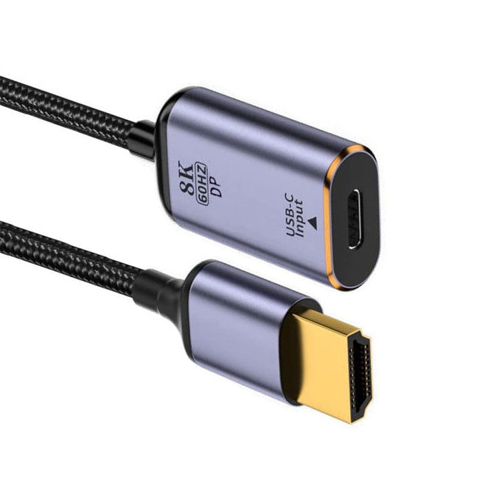 NFHK USB-C Typ C Buchse Quelle zu HDMI Senke HDTV Kabel 8K@60hz 4K@120hz für Tablet Phone Laptop Typ