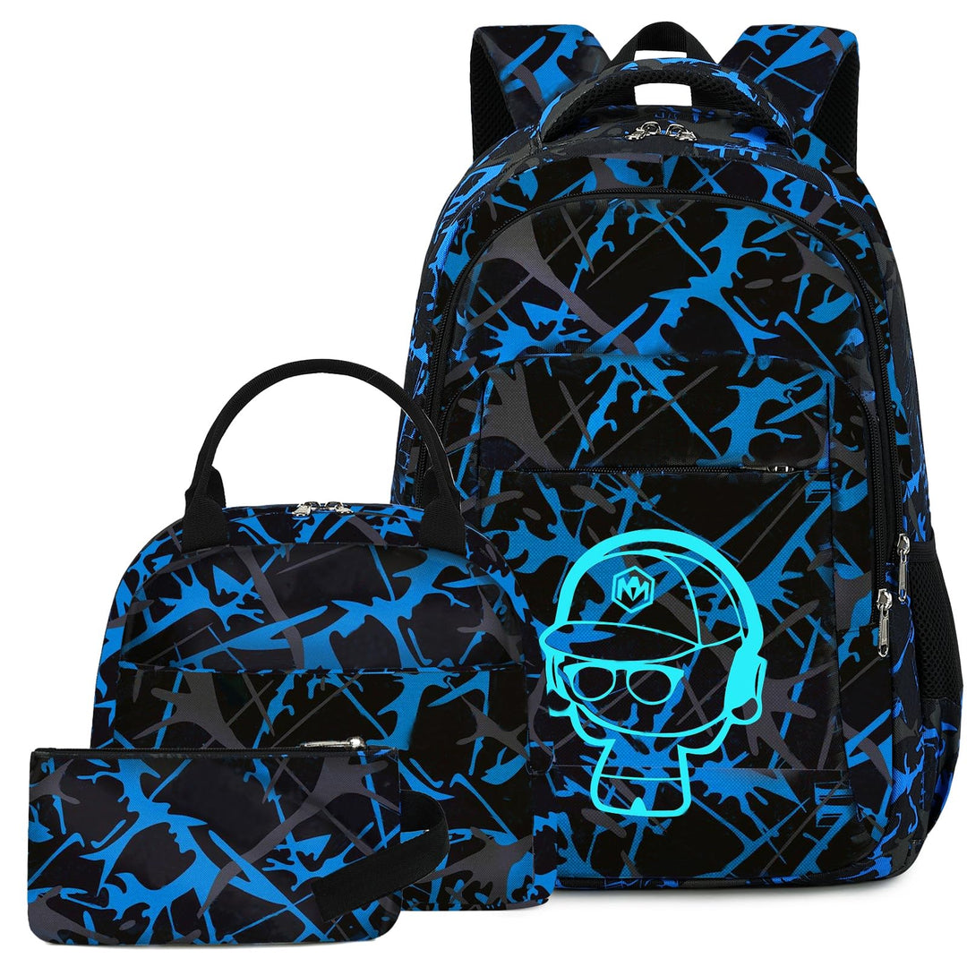 LEDAOU Schulrucksack Junge Teenager Kinder Juvenile Mädchen Daypack Mädchen Freizeitrucksack Backpac