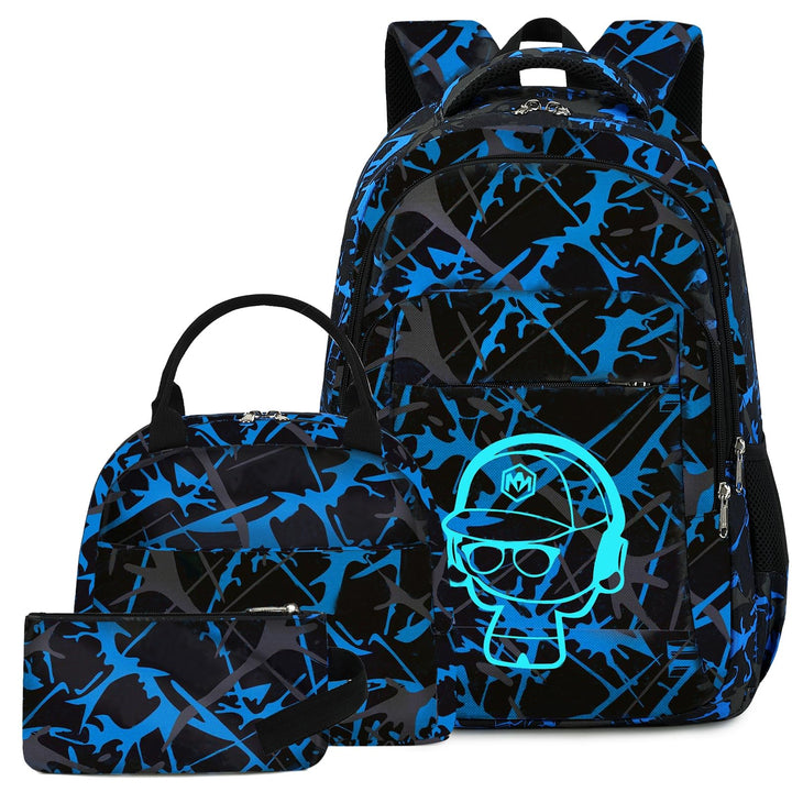 LEDAOU Schulrucksack Junge Teenager Kinder Juvenile Mädchen Daypack Mädchen Freizeitrucksack Backpac