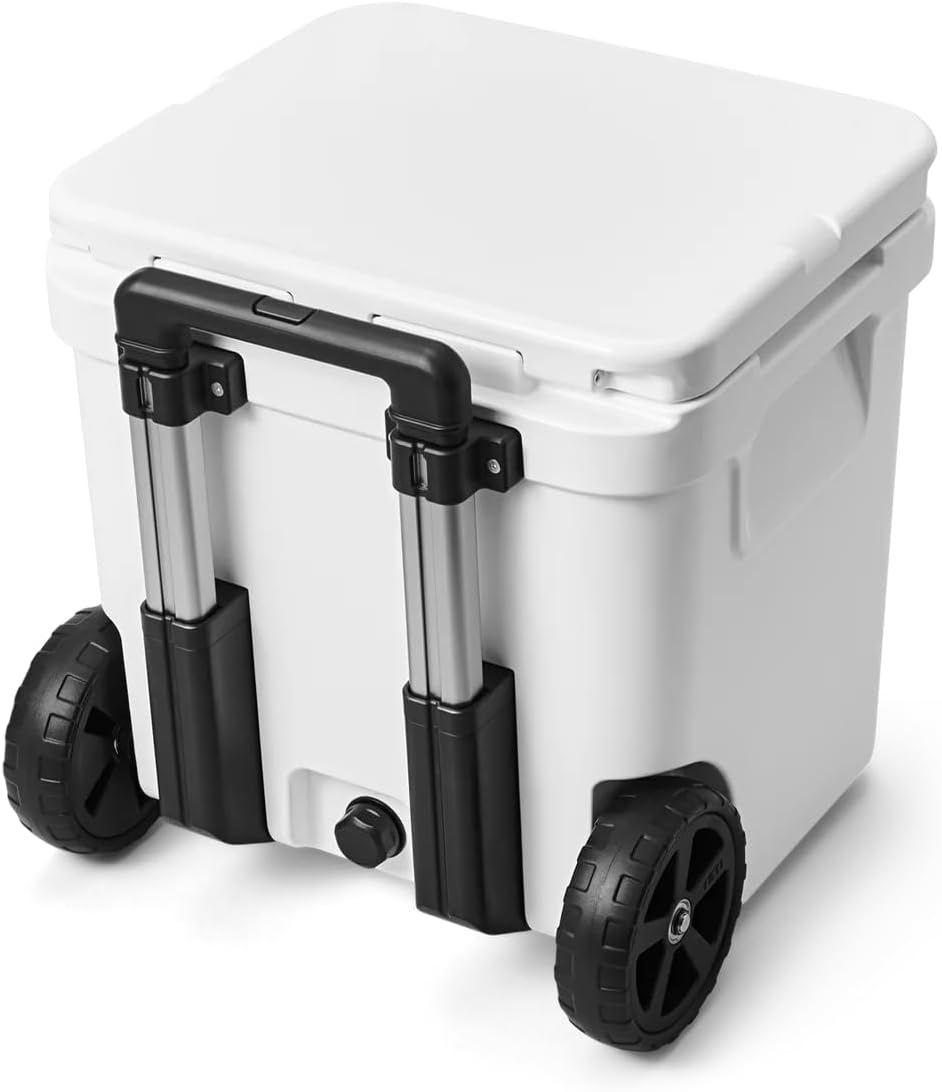 YETI Roadie 48 Rollkühler mit einziehbarem Periskopgriff Weiss, Weiß