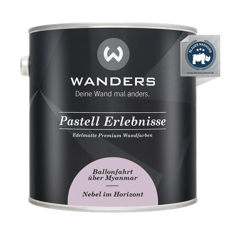 Wanders24 Pastell Erlebnisse (2,5 Liter, Nebel im Horizont) edelmatte Wandfarbe - Feine Farben - in