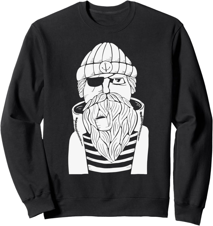 Kapitän Seefahrer Mann Maritim Seemann Bart Schiffskapitän Sweatshirt