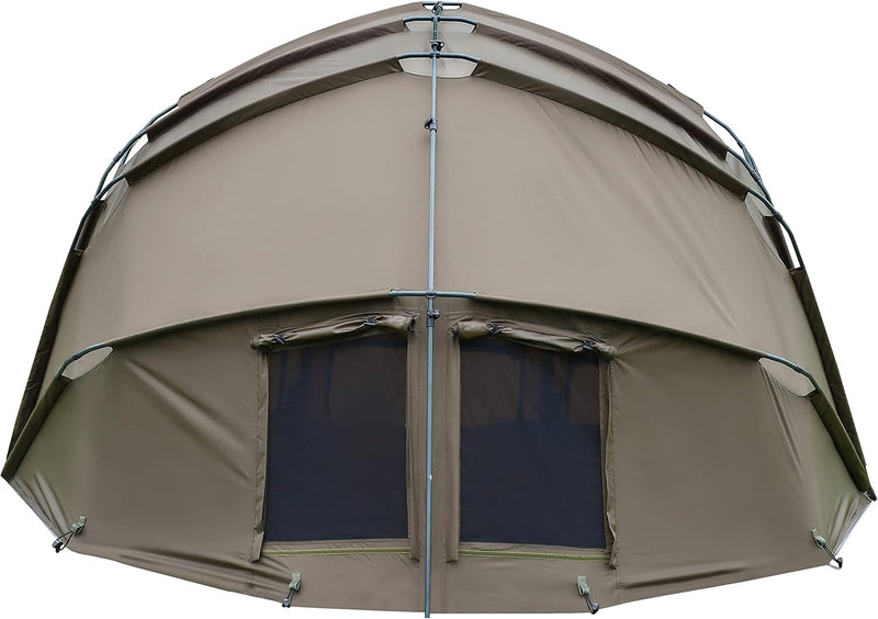 MK-Angelsport 1-2 Personen Karpfenzelt Angelzelt Bivvy Fort Knox 2.0 Anglerzelt - 160cm hohe Innenka