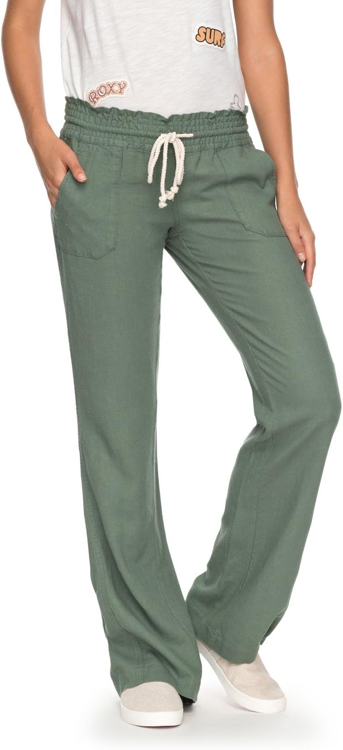 Roxy Damen Oceanside Hose, L Olivgr&#xFC;n
