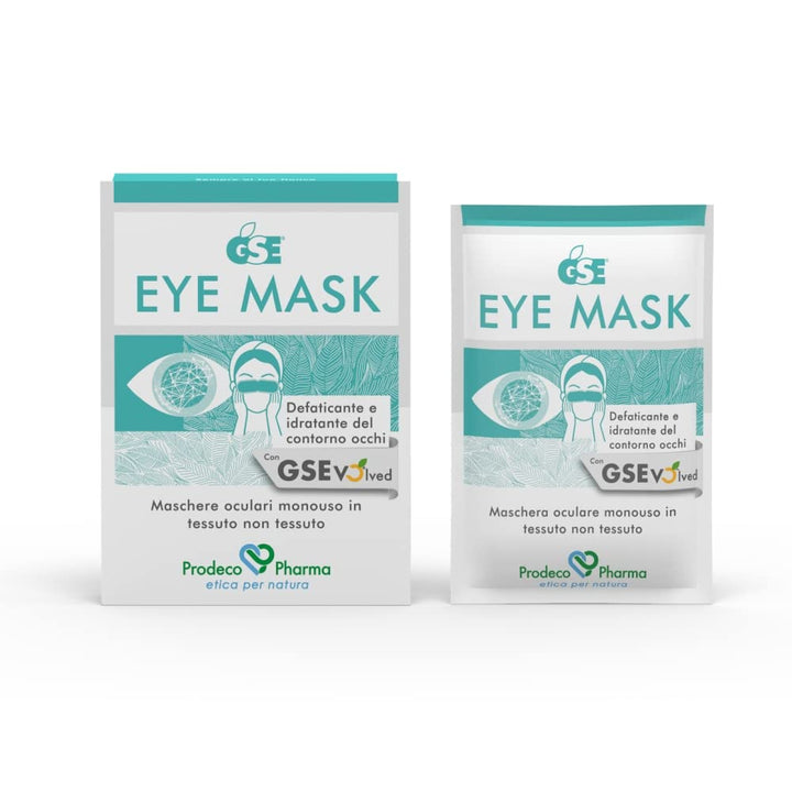 GSE Eye Mask Maschera Oculare monouso in TNT Defaticante e Idratante, 5compresse