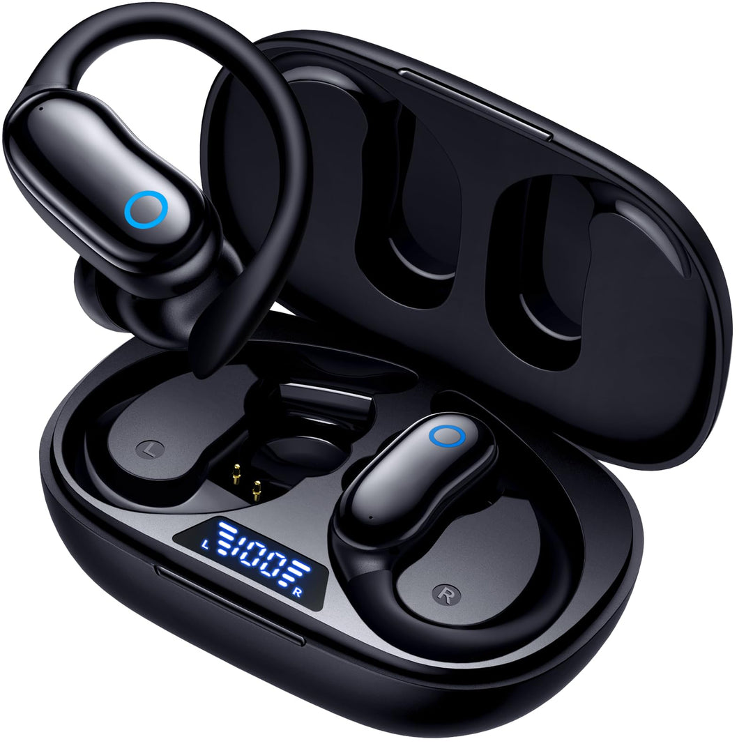 2026 Sport Kopfhörer Bluetooth mit Ohrbügel, ANC Geräuschunterdrückung, 96H Laufzeit, IPX7 Wasserdic
