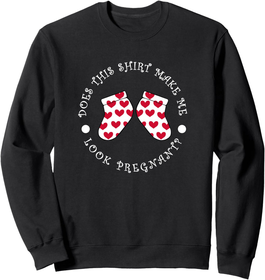 Sieht schwanger aus lustig werdende Eltern Sweatshirt