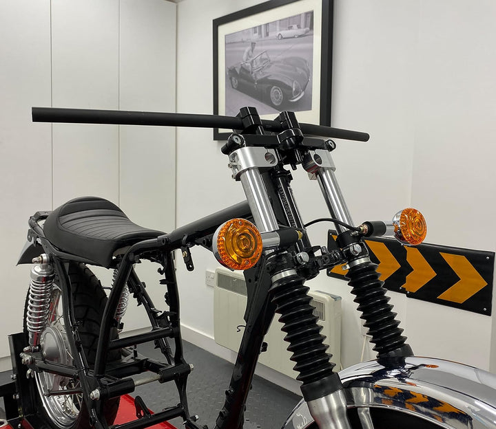 homologiert Chrom Blinker Motorrad - gross - E-markiert mit Orange Gläser - passt für die meisten ma