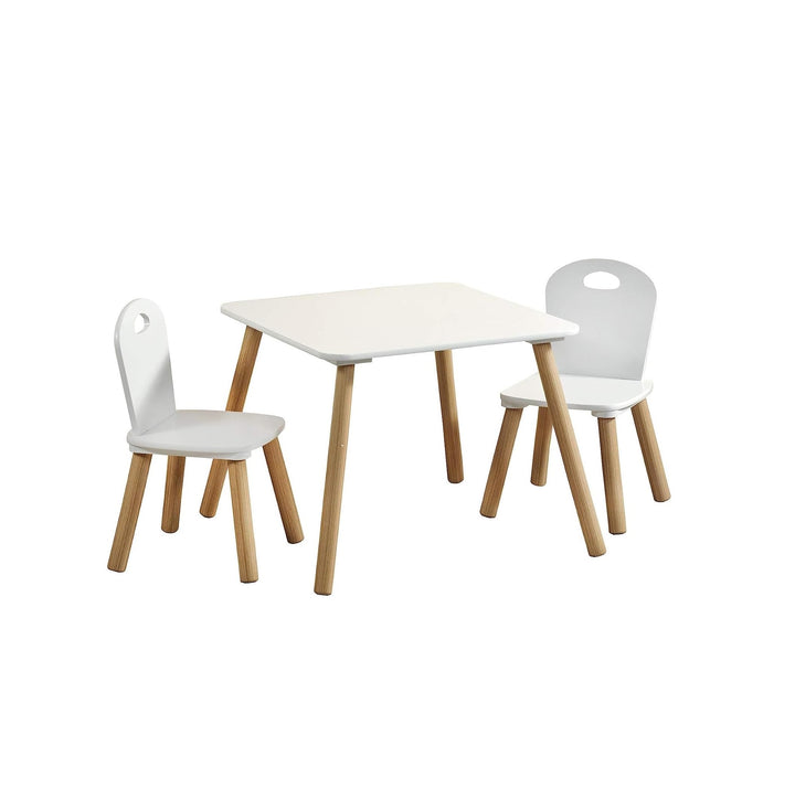 Kesper | Kinder-Sitzgarnitur mit Tisch und 2 Stühlen | Material: Faserplatte - Holz | robust und sta
