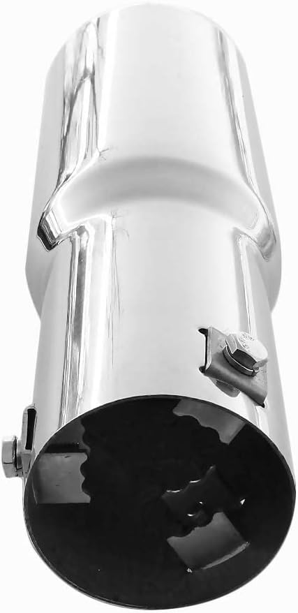 Auspuffblende Endrohr Auspuff Universell Schalldampf Edelstahl Rund bis 56mm Chrom AutoHobby