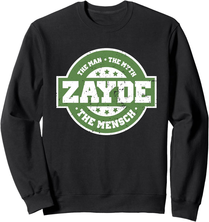 Jüdisch Zayde Der Mann Mythos Mensch Ehre Opa Hebräisch Sweatshirt