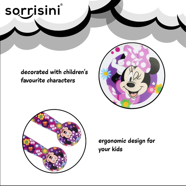 Sorrisini Kindergeschirr set, Wiederverwendbares Babygeschirr Set, Kinder Essgeschirr, Microwaveable