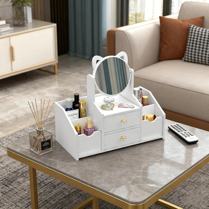 Make Up Organizer,Cosmetic Organizer,Make Up Organizer mit Schubladen,Schminktisch Mit spiegeln Kosm