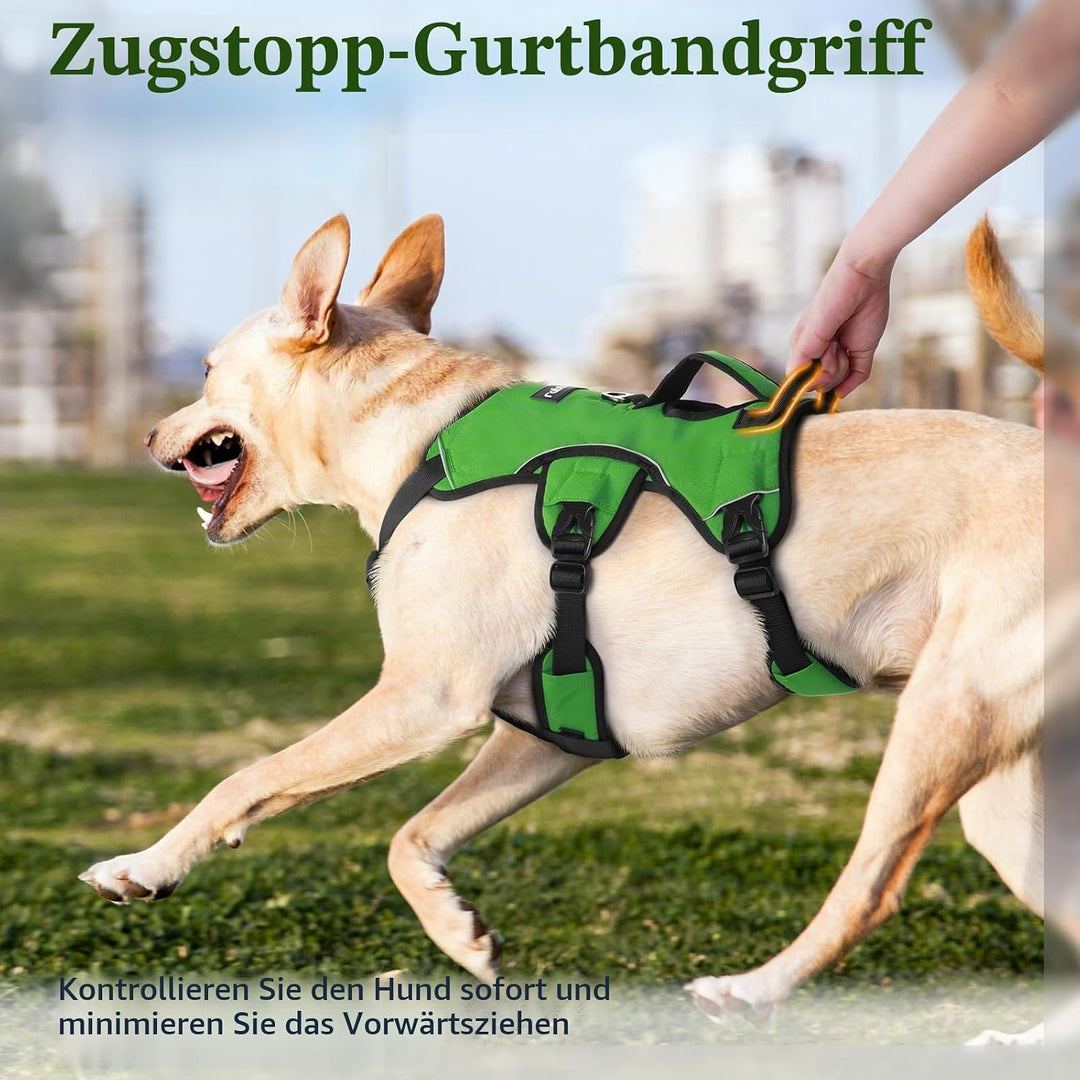 rabbitgoo Ausbruchsichere Hundegeschirr Mittelgrosse Hunde mit Grosse Griff, Anti Zug Sicherheitsges