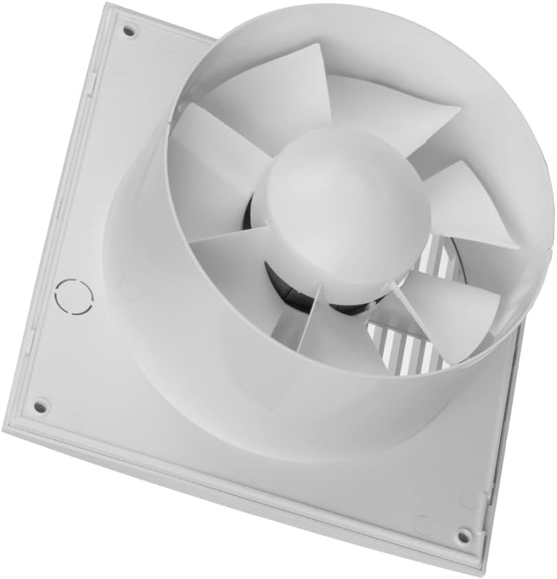 EUROPLAST Ø 150mm Wandventilator Lüfter Abluft Ventilator Küche WC Bad - Badlüfter Fan - Kunststoff