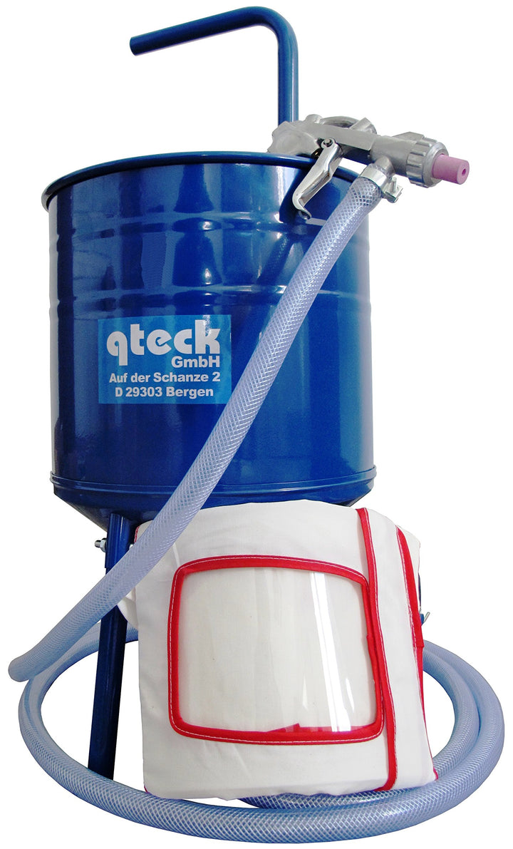 mobiler druckloser Sandstrahler Sandstrahlgerät 15 ltr. mobile Sandblaster