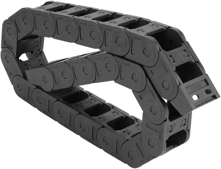 100 cm 25 x 38 mm langes schwarzes Nylon offen beidseitig Kabelträger Schleppkette CNC-Gravierwerkze