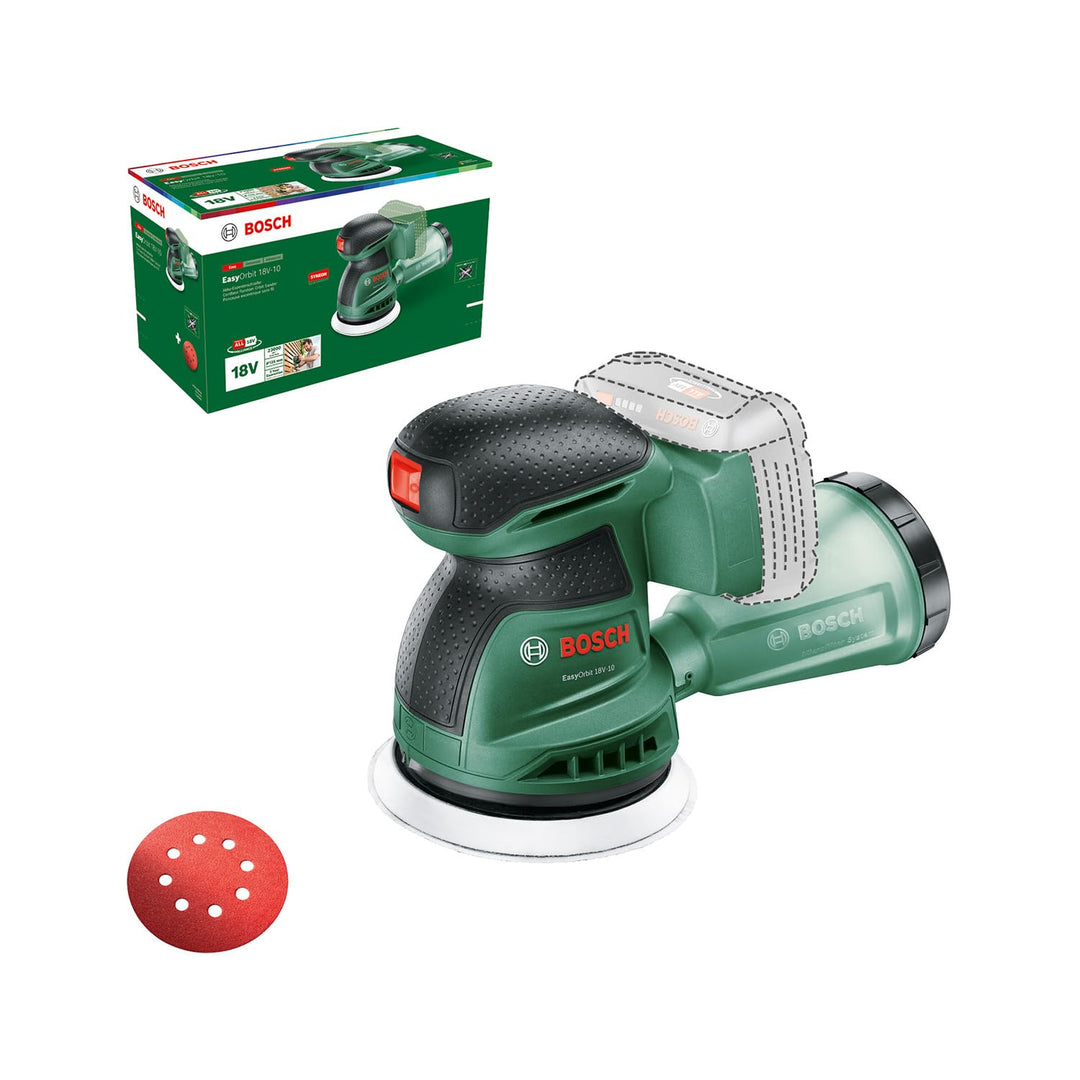 Bosch Akku-Exzenterschleifer EasyOrbit 18V-10 (Schleifen von kleinen bis mittelgrossen Holzoberfläch
