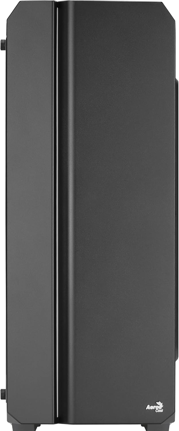 Aerocool GENESISV2BK, PC ATX Gehäuse, Front LED ARGB, ARGB 12cm Lüfter, Schwarz Schwarz GENESISV2BK