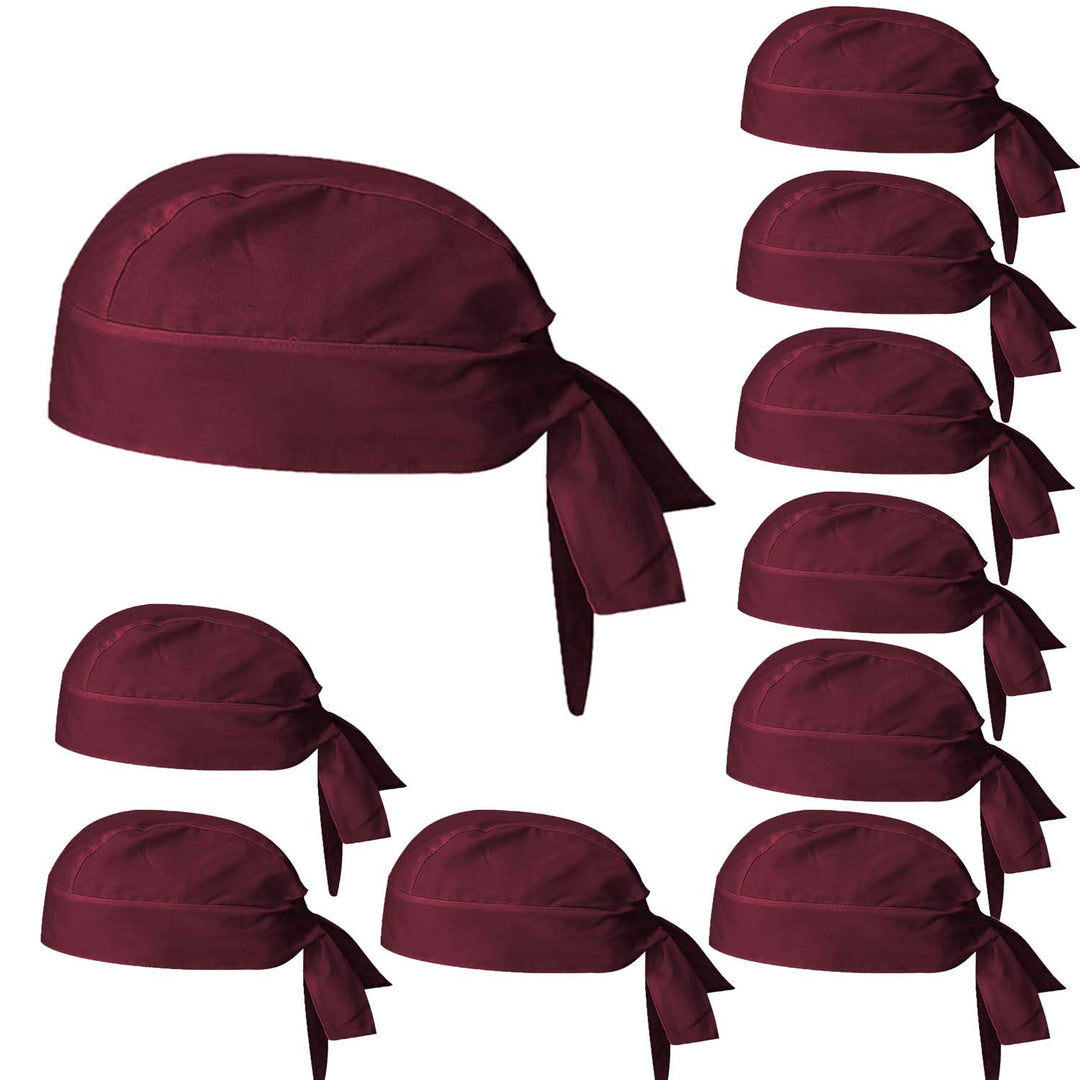 MISEMIYA - Kochmütze mit Helm, einfarbig, Ref.926 Granat 10, Granat 10