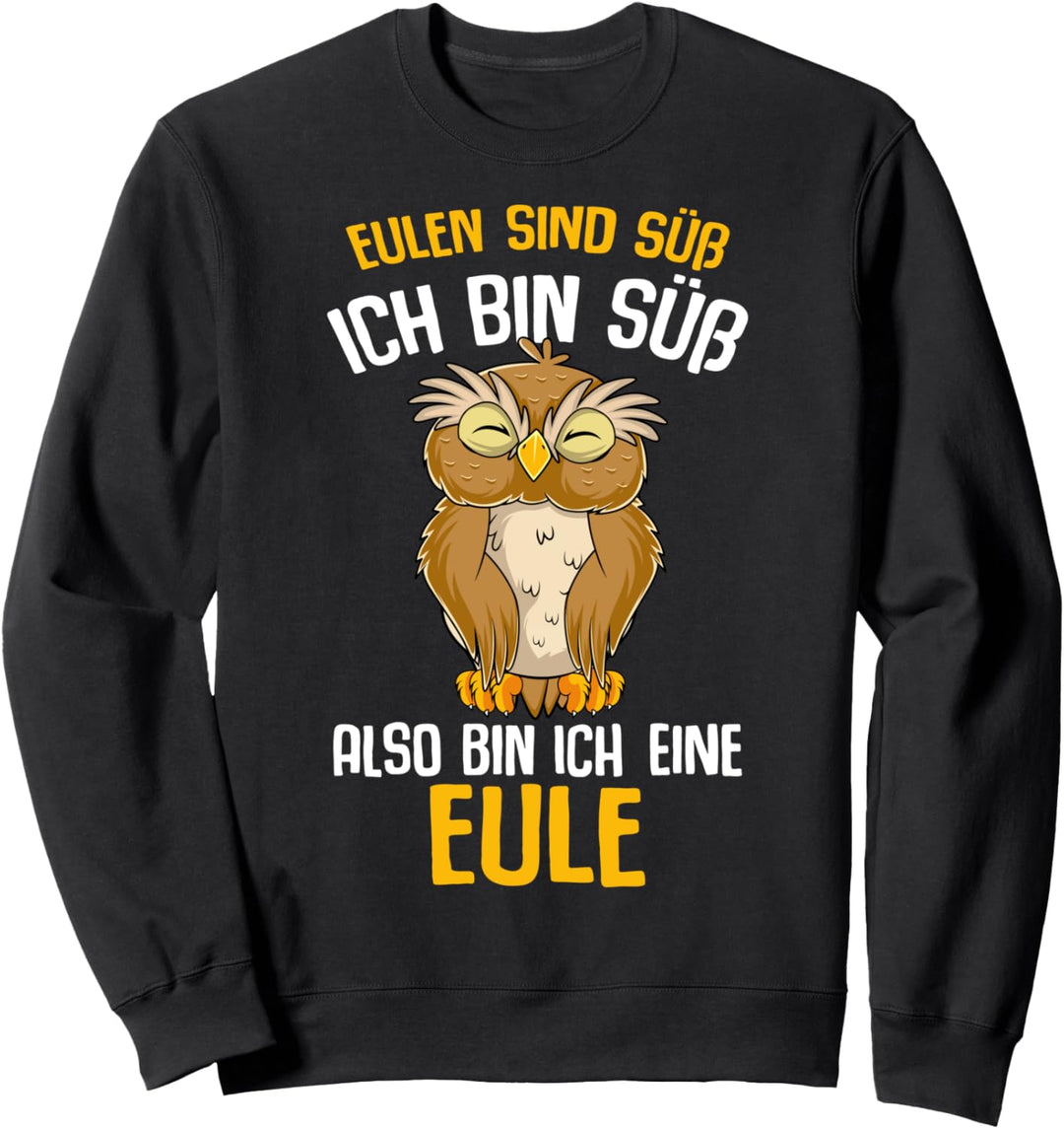 Eulen sind süss Kinder Damen Mädchen Eule Sweatshirt
