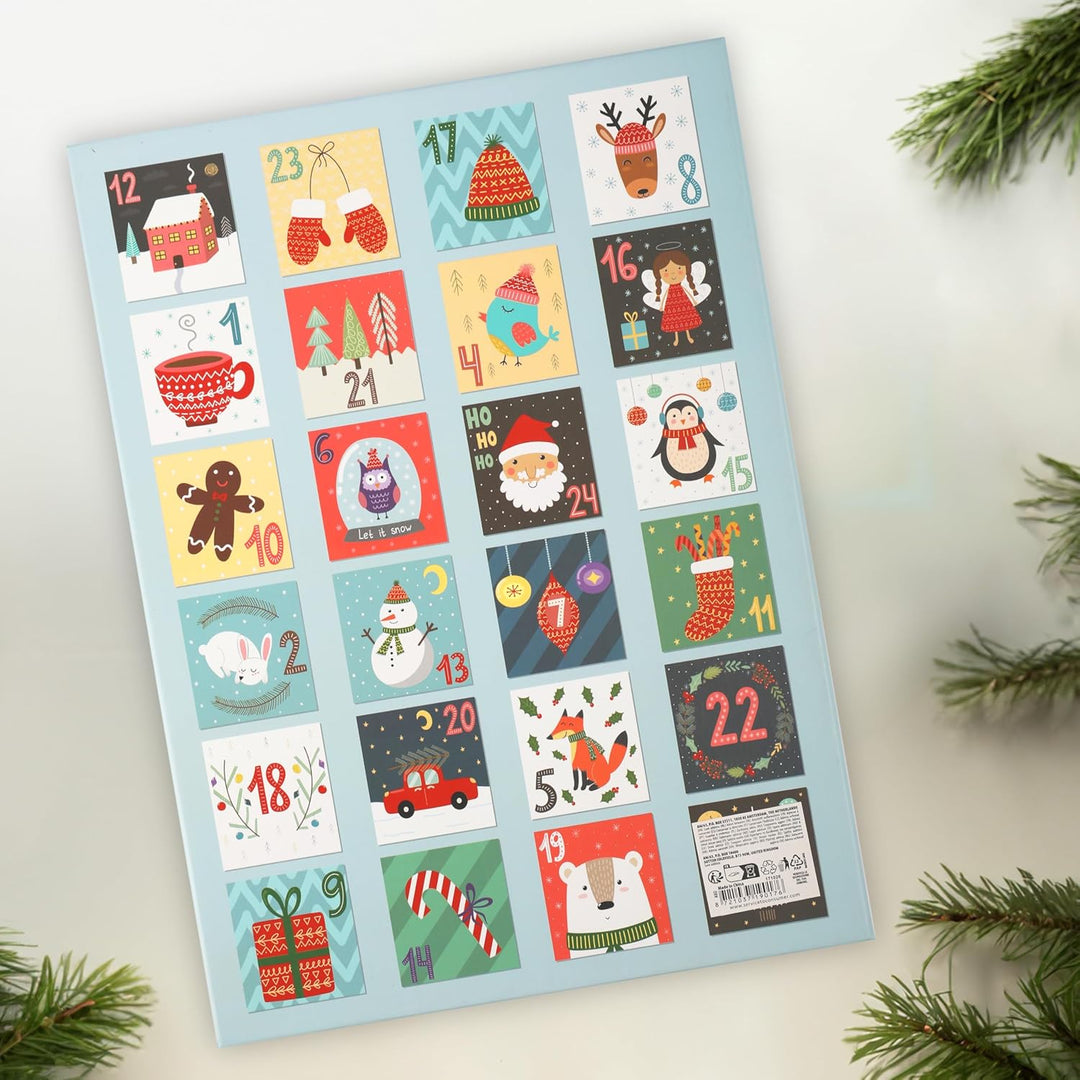 Adventskalender zum Selbst Befüllen – 24 wiederverwendbare Boxen (6x6x6 cm), Kalender DIY, ideal für