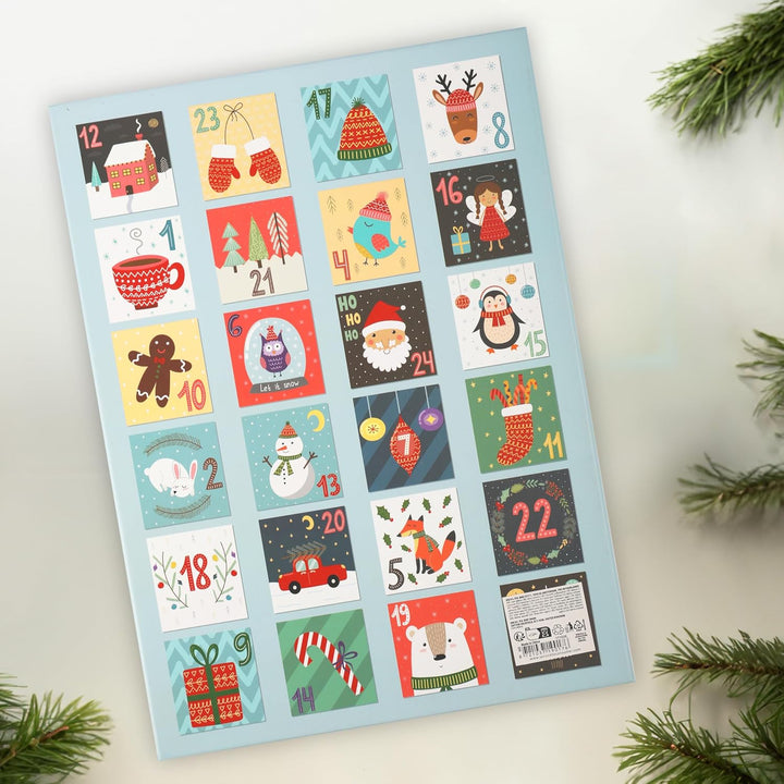 Adventskalender zum Selbst Befüllen – 24 wiederverwendbare Boxen (6x6x6 cm), Kalender DIY, ideal für