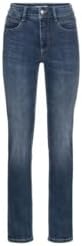 MAC Jeans Damen Jeans Hose Melanie Stretchdenim Grey 34 Mid Blue Used/L32, 34 Mid Blue Used/L32