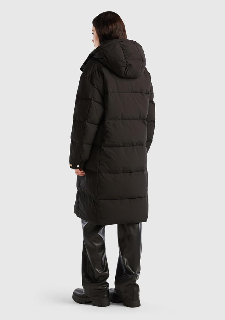 United Colors of Benetton Damen Kurze Daunenjacke L Schwarz 100, L Schwarz 100