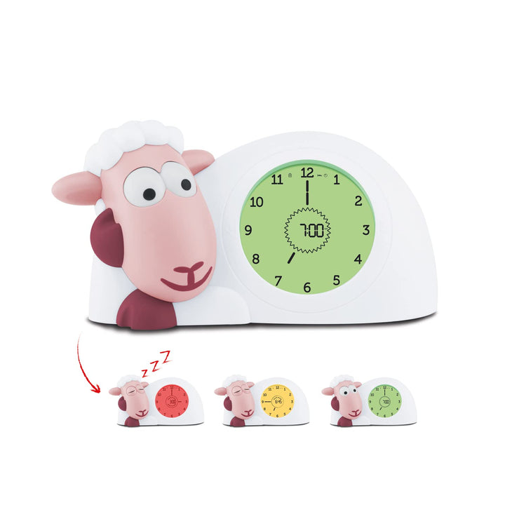 ZAZU Sam The Lamb Uhr – Schlafcoach Uhr und Nachtlicht für Kinder | Bringt Ihrem Kind mit visuellen
