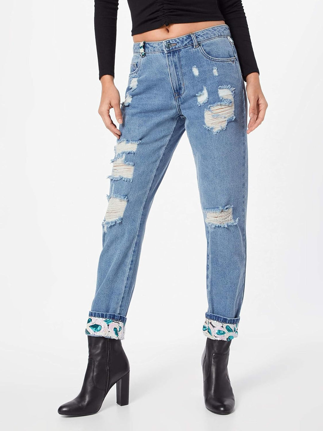 ONLY Damen Jeans Cass Blue Denim 28""32