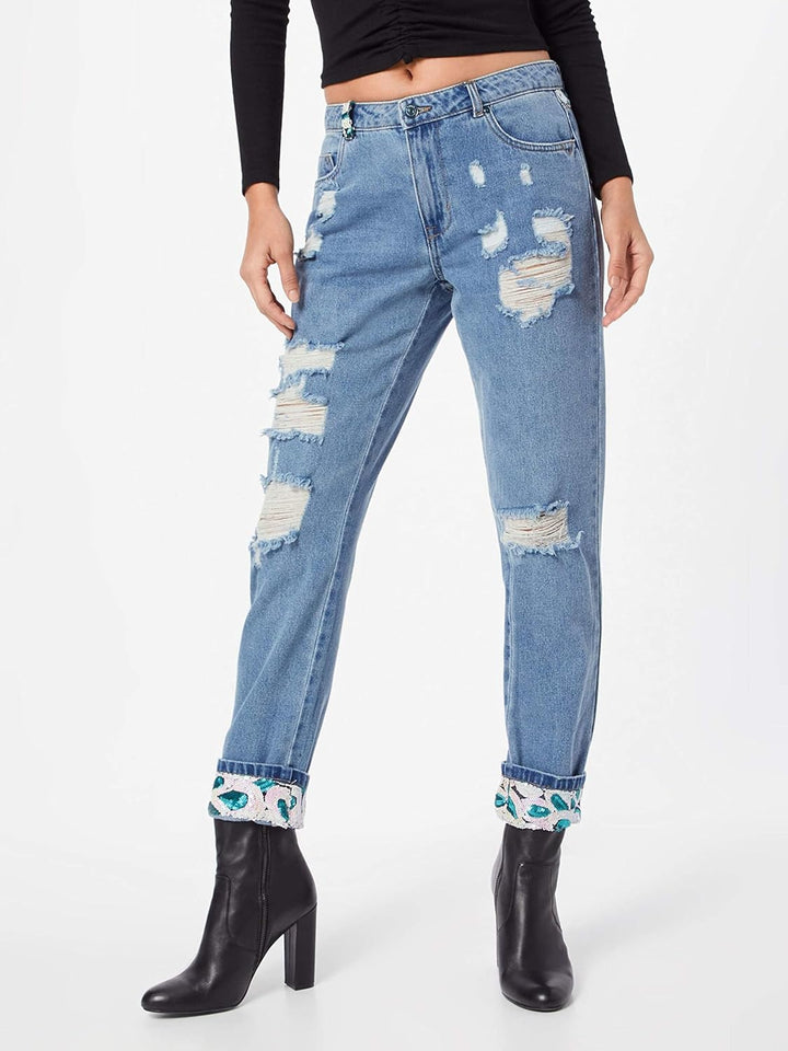 ONLY Damen Jeans Cass Blue Denim 30""32