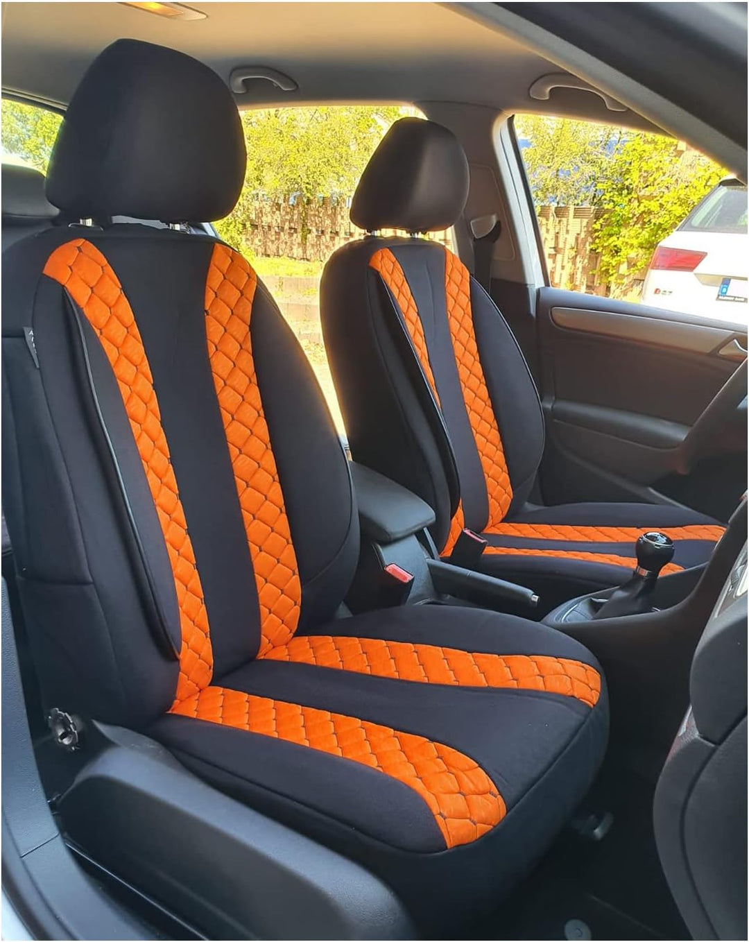 BREMER SITZBEZÜGE Mass Sitzbezüge Schonbezüge für Subaru Outback 4 N305 N305 Schwarz/Orange, N305 Sc