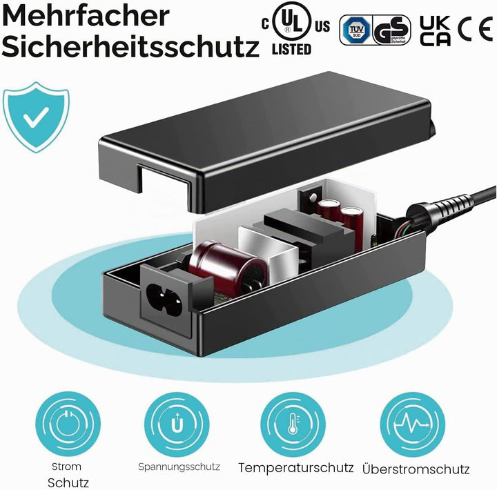KFD Netzteil 24V 2,7A Ladegerät für Kettler Ergometer AX1 CTR3 42860015 Crosstrainer, Logitech G29 G
